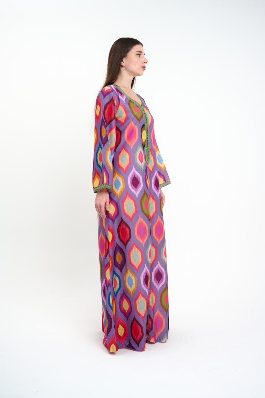 Moroccan jalabiya - Cotton - Colorful