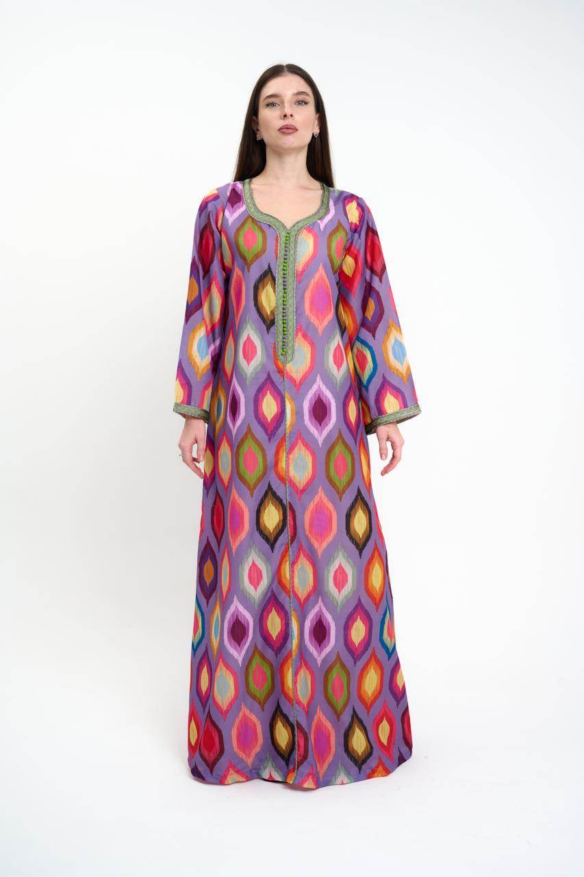 Moroccan jalabiya - Cotton - Colorful