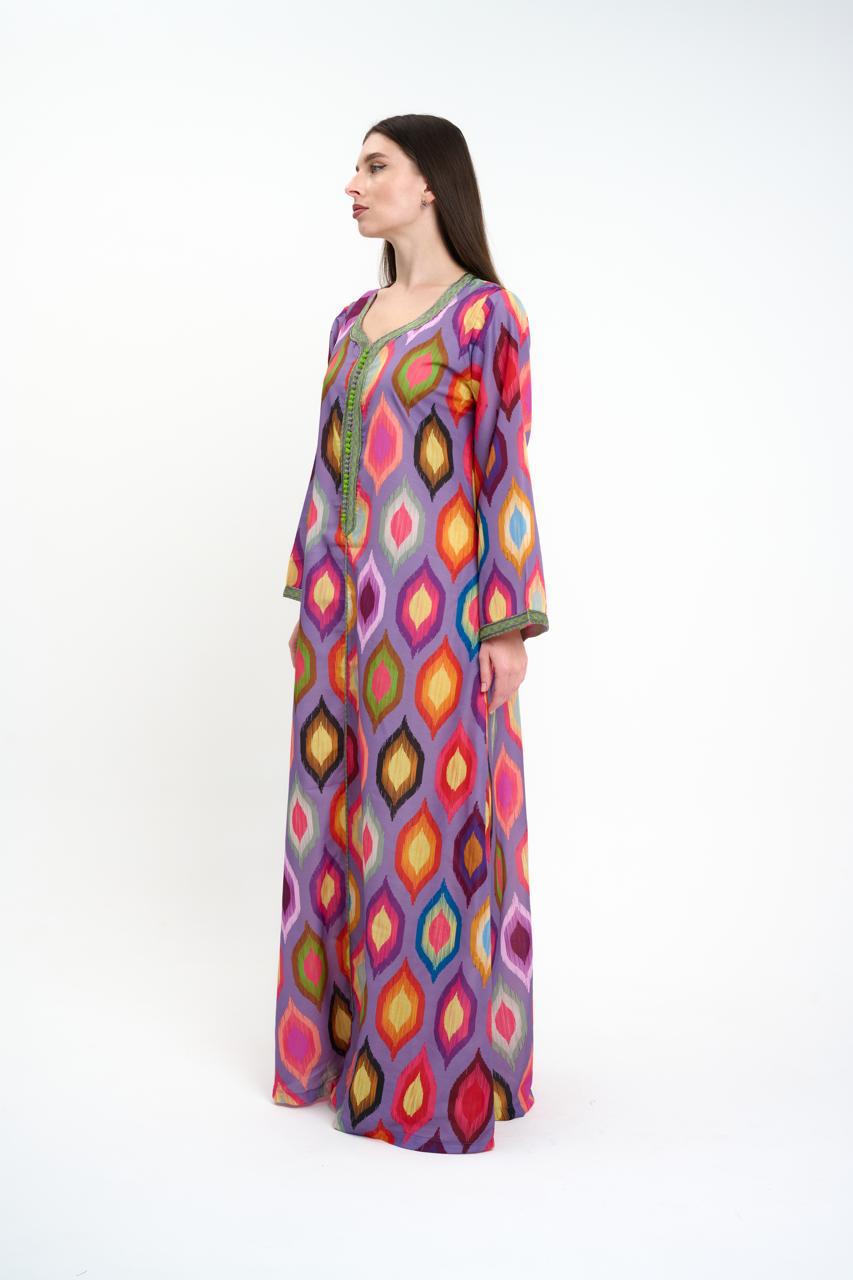 Moroccan jalabiya - Cotton - Colorful